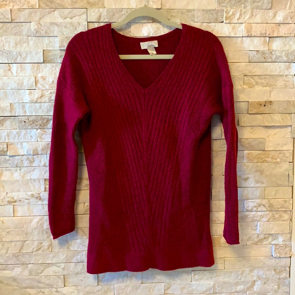 Red Sweater Soft and Warm - Loft Outlet - Size: SP